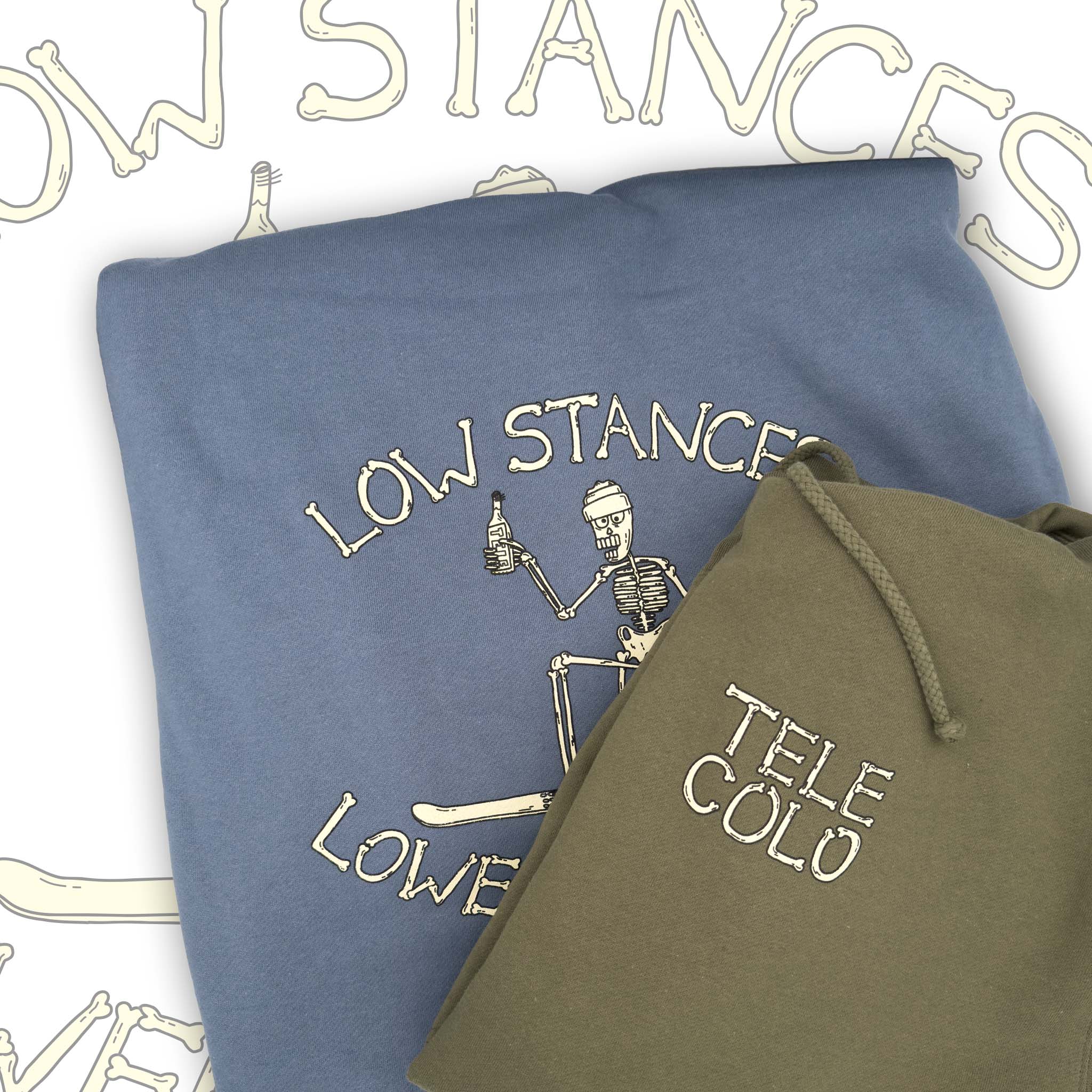 "Low Stances, Lower Standards" (Swallow Tail Skeleton) Hoodie