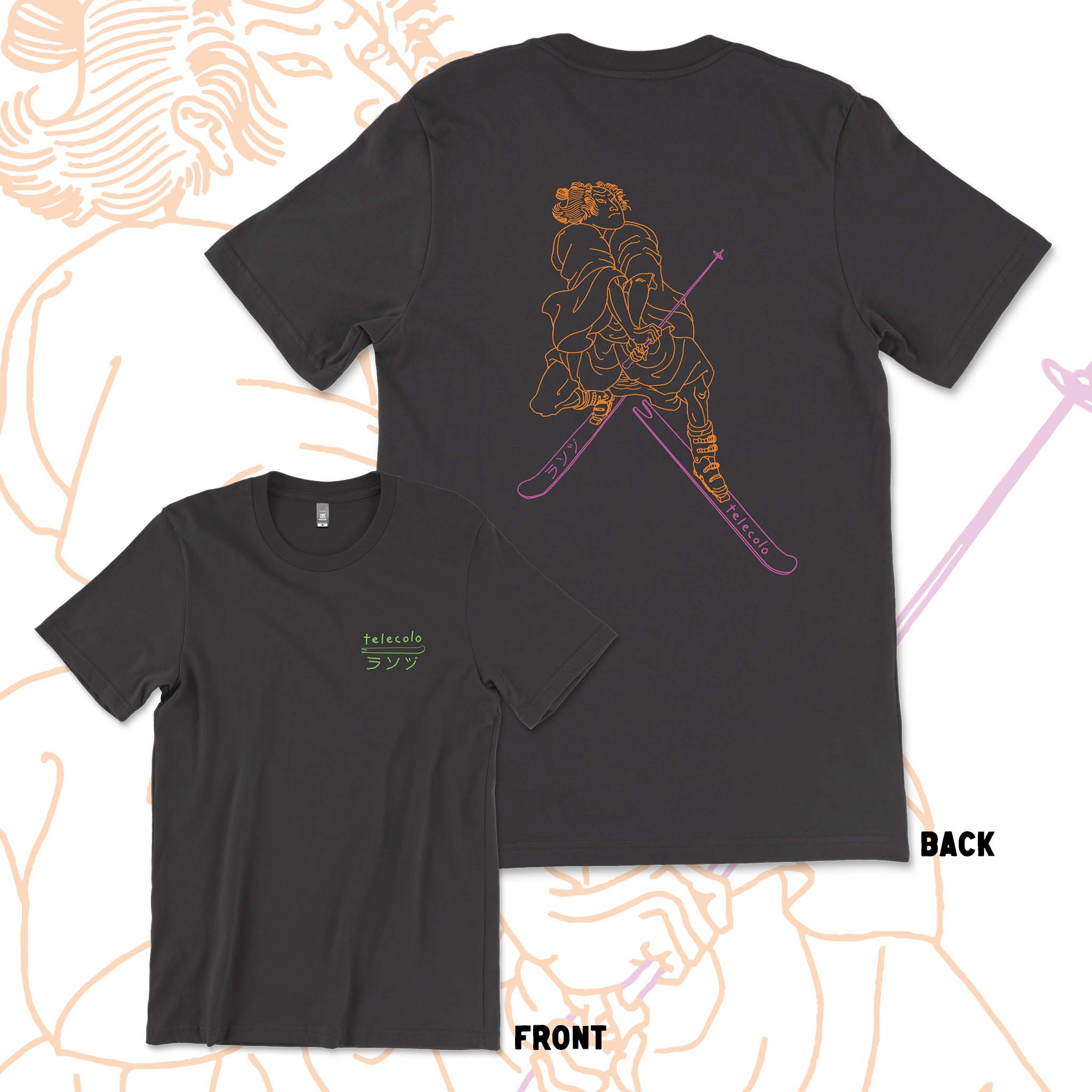 Samurai_Tele_Colo_t-shirt_telemark_front_back_coal.jpg