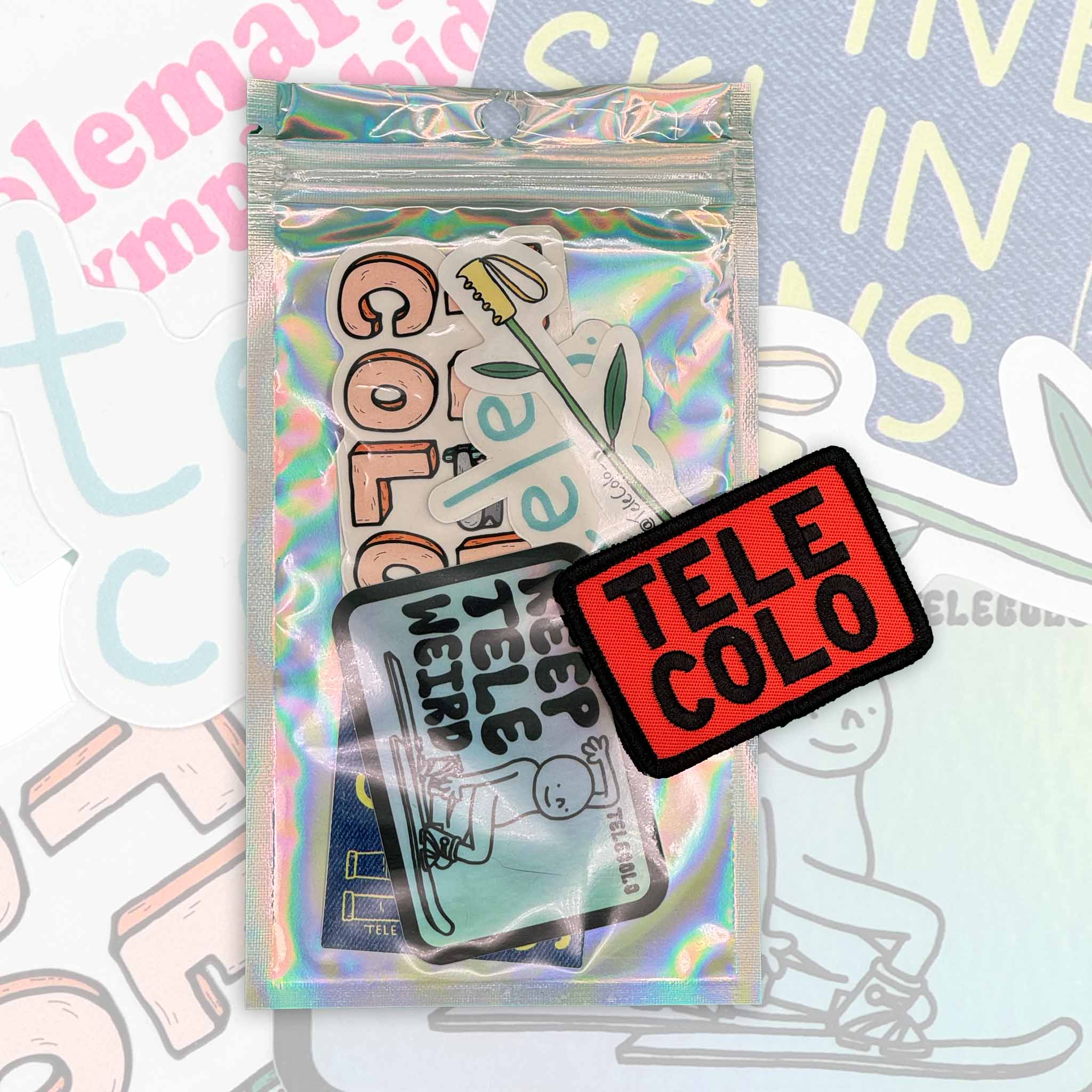 TELE COLO Sticker Pack (6x) w/ Optional Patch