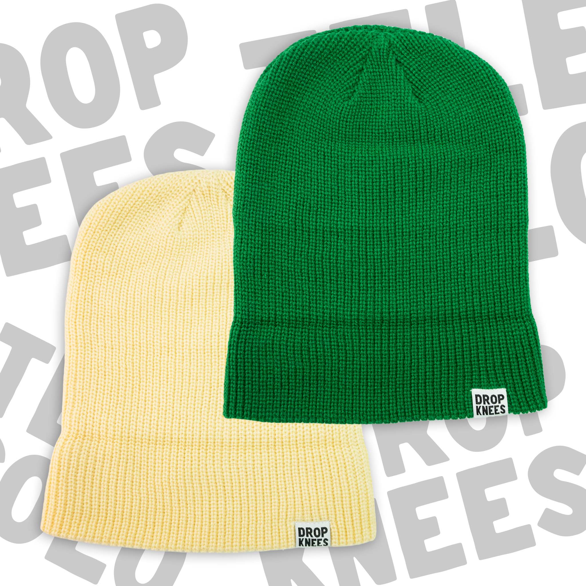 "TELE COLO/DROP KNEES" Knit Beanie
