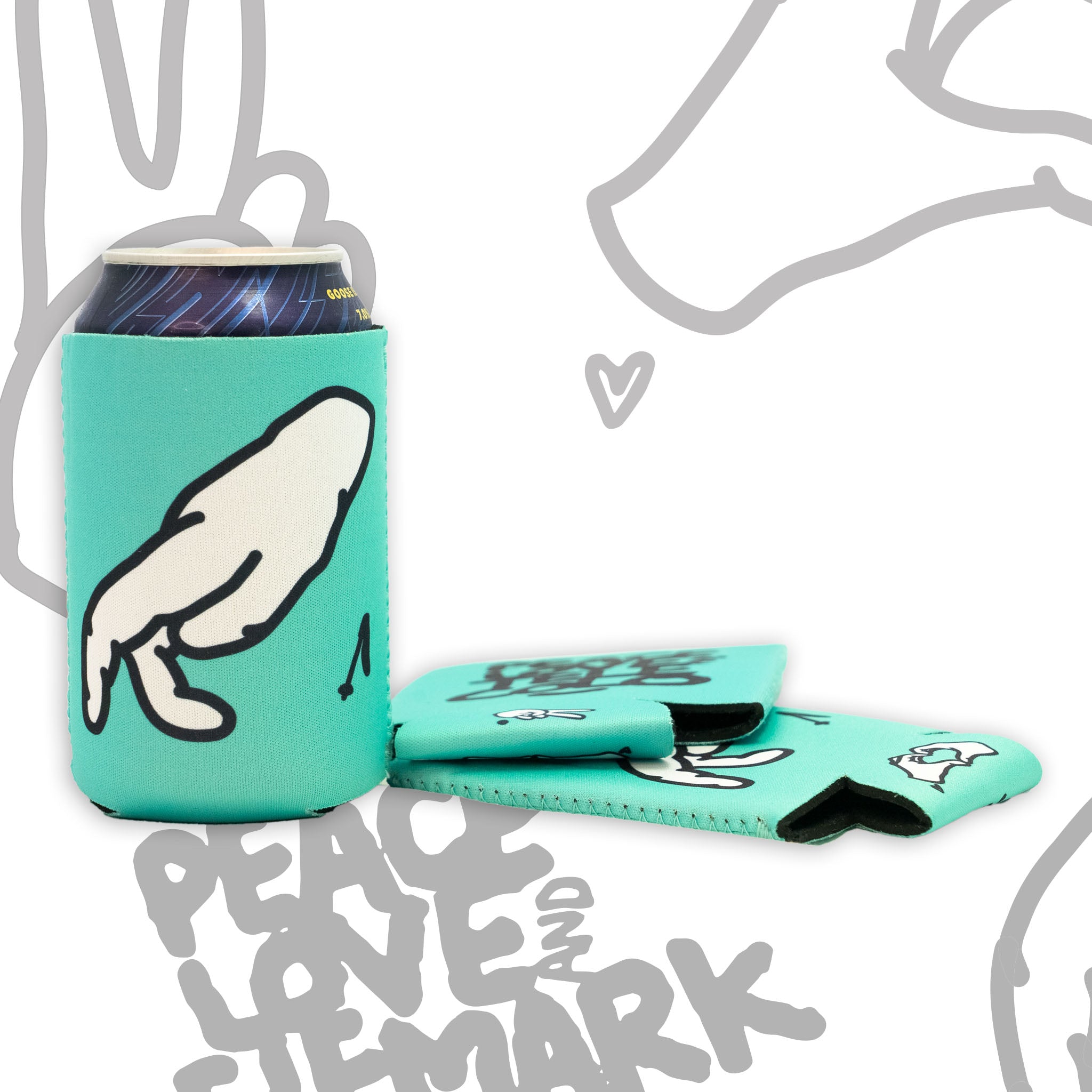 "Peace, Love, and TELE COLO" Coozie