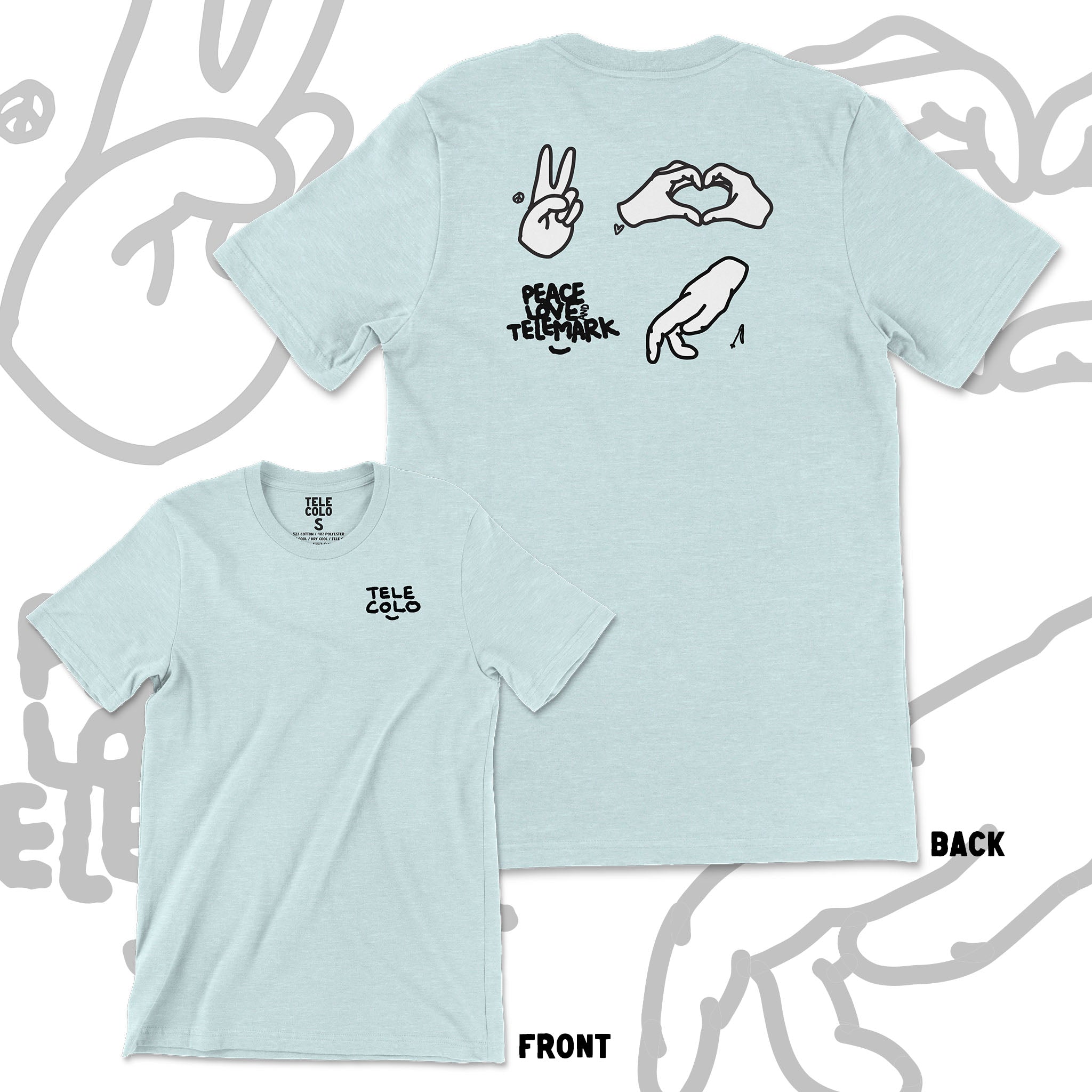 "Peace, Love, and Telemark" Tee